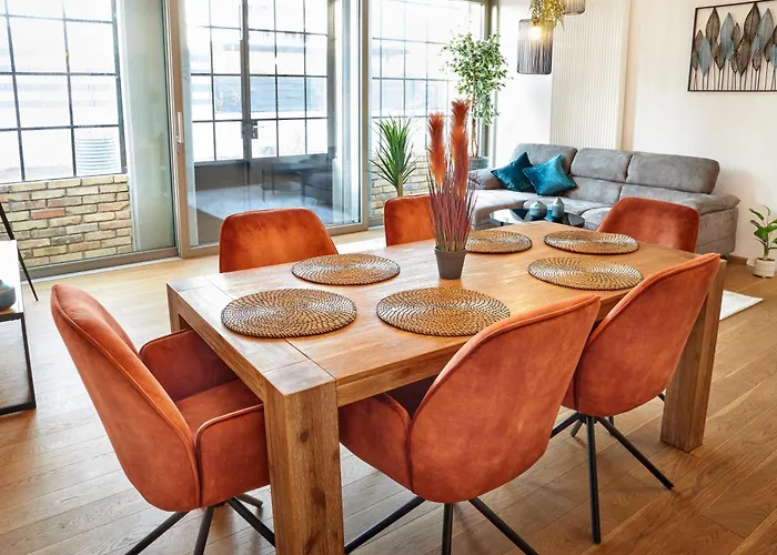 Neu! Upper Industrial Loft Domizil Mit Dachterrasse & Ausblick Casa de Férias *